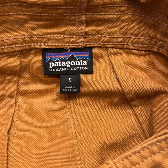 Patagonia Brown Tan Cargo Overall Shorts Durable Cotton - Picture 3 of 3